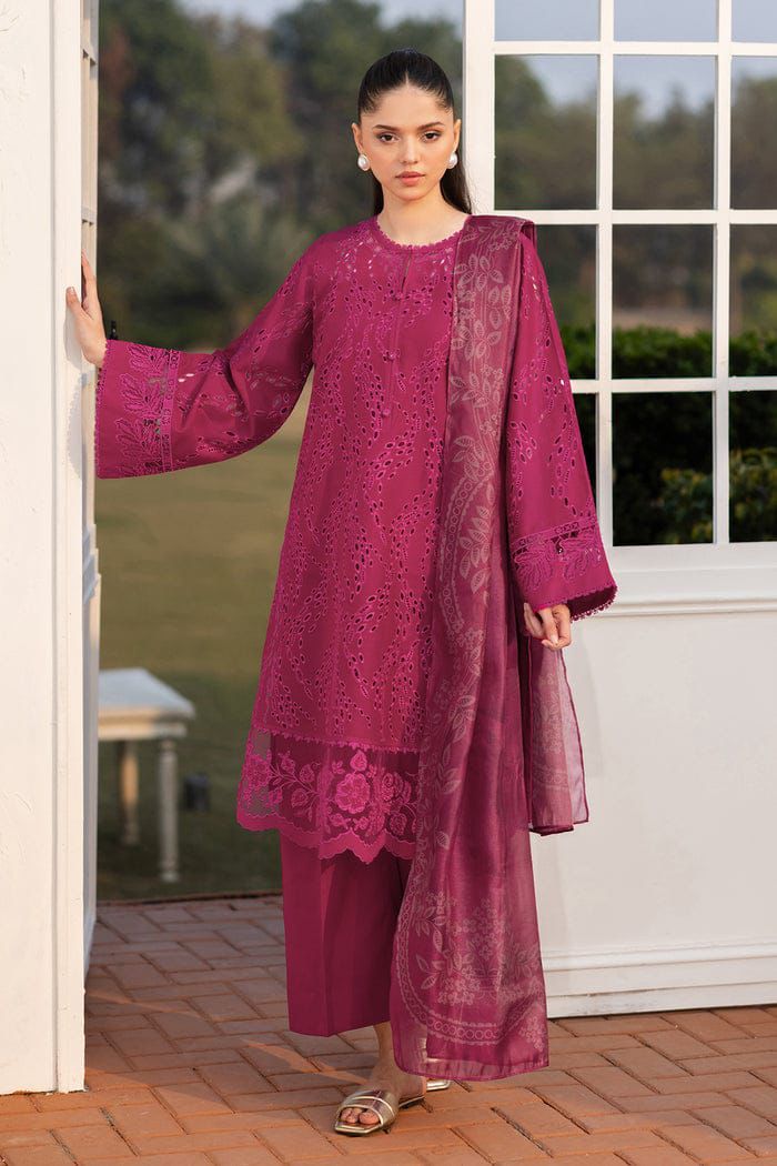 BAROQUE EMBROIDERED PRINTED LAWN UF-4143
